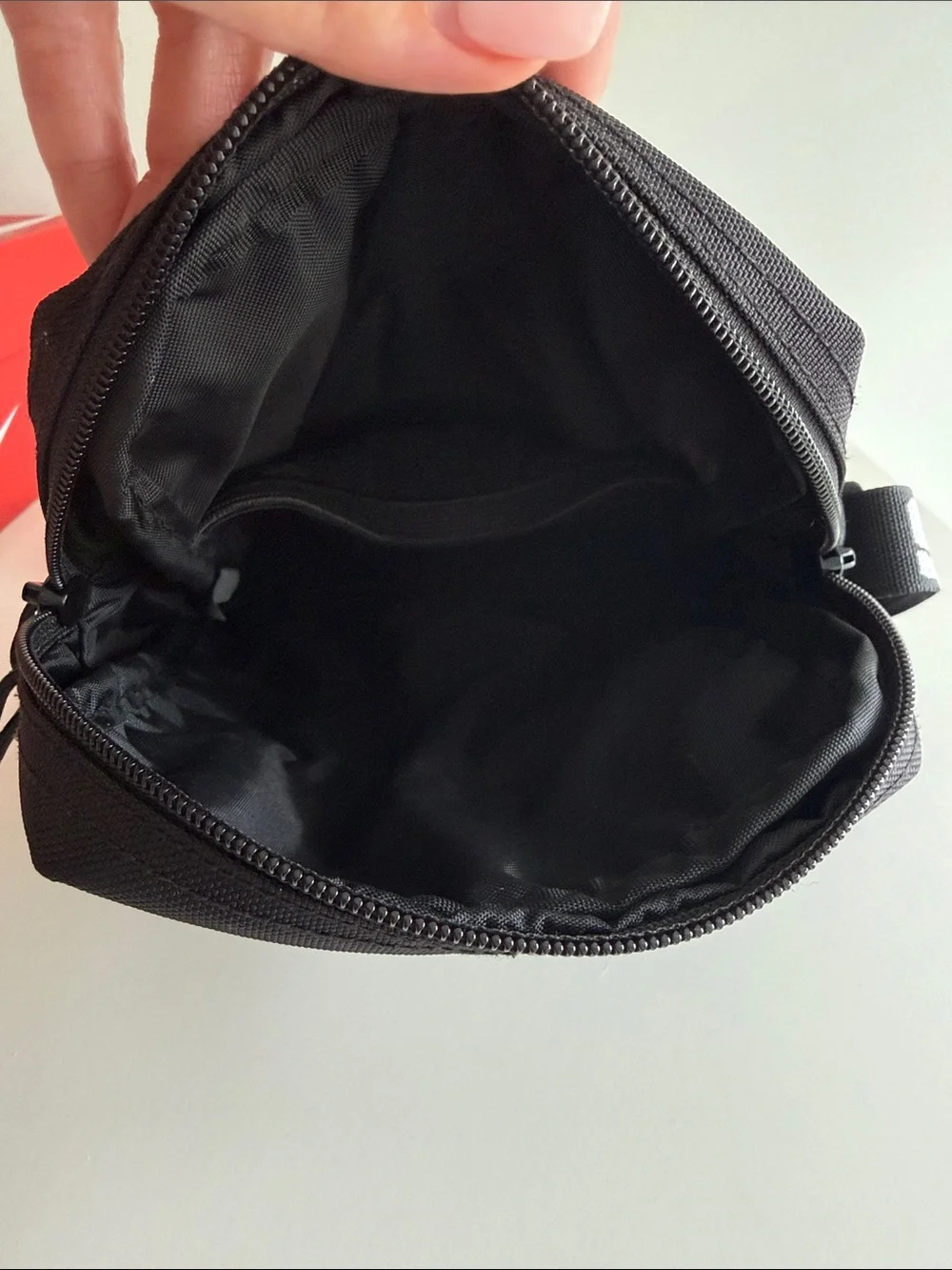 Supreme Black Small Messenger Bag with Logo Strap